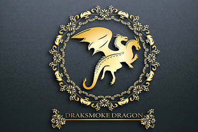 ROYAL DARKSMOKE DRAGON 3d branding design graphic design logo typography