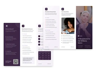 AI Receptionist - Brochure ai receptionist brochure leaflet trifold