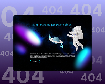 404 Page UI Design animation branding dailyui design graphic design illustration ui ux