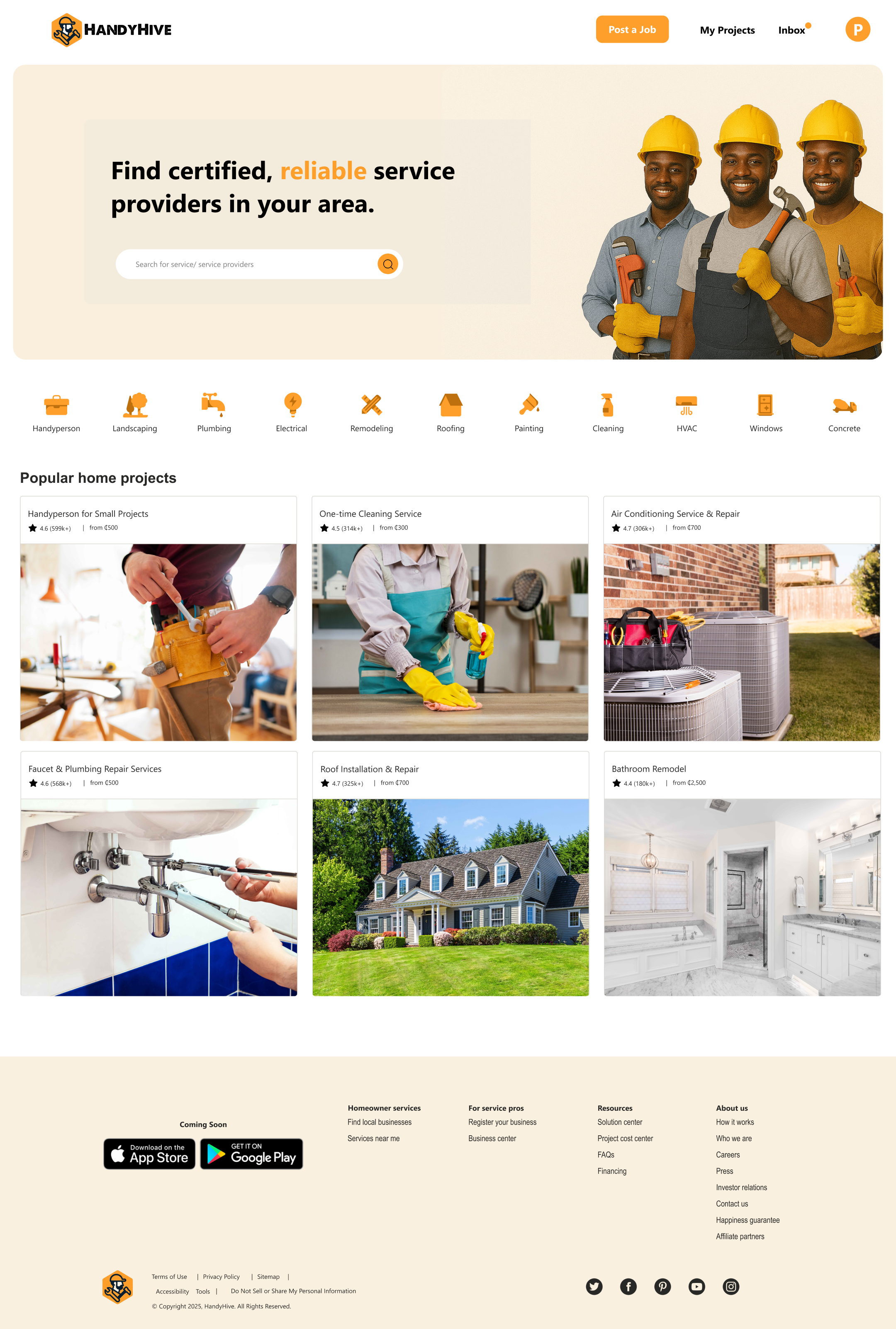 HandyHive figma ui ux