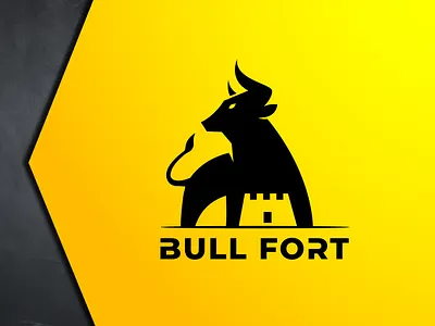 Bull Fort logo adobe illustrator brand identity brand style guide branding branding designer branding service fiverr.com graphic design logo logo design logo design service logo designer logomark minimalist branding minimalist logo modern logo trending design trending logo style visual identity