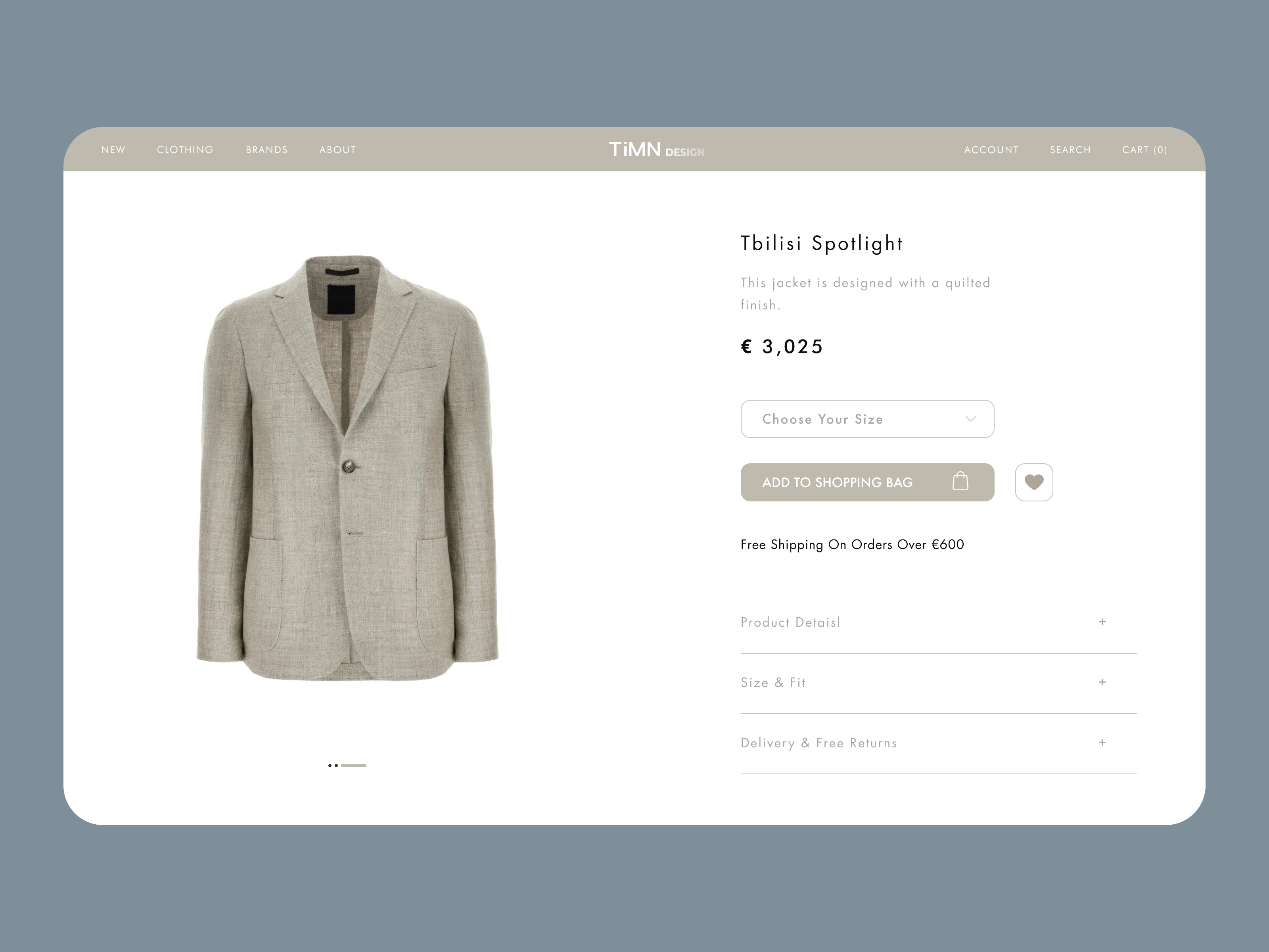 Example of E Commerce Website by TiMN