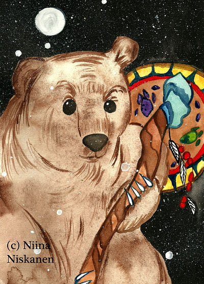 Bear Shaman drawing