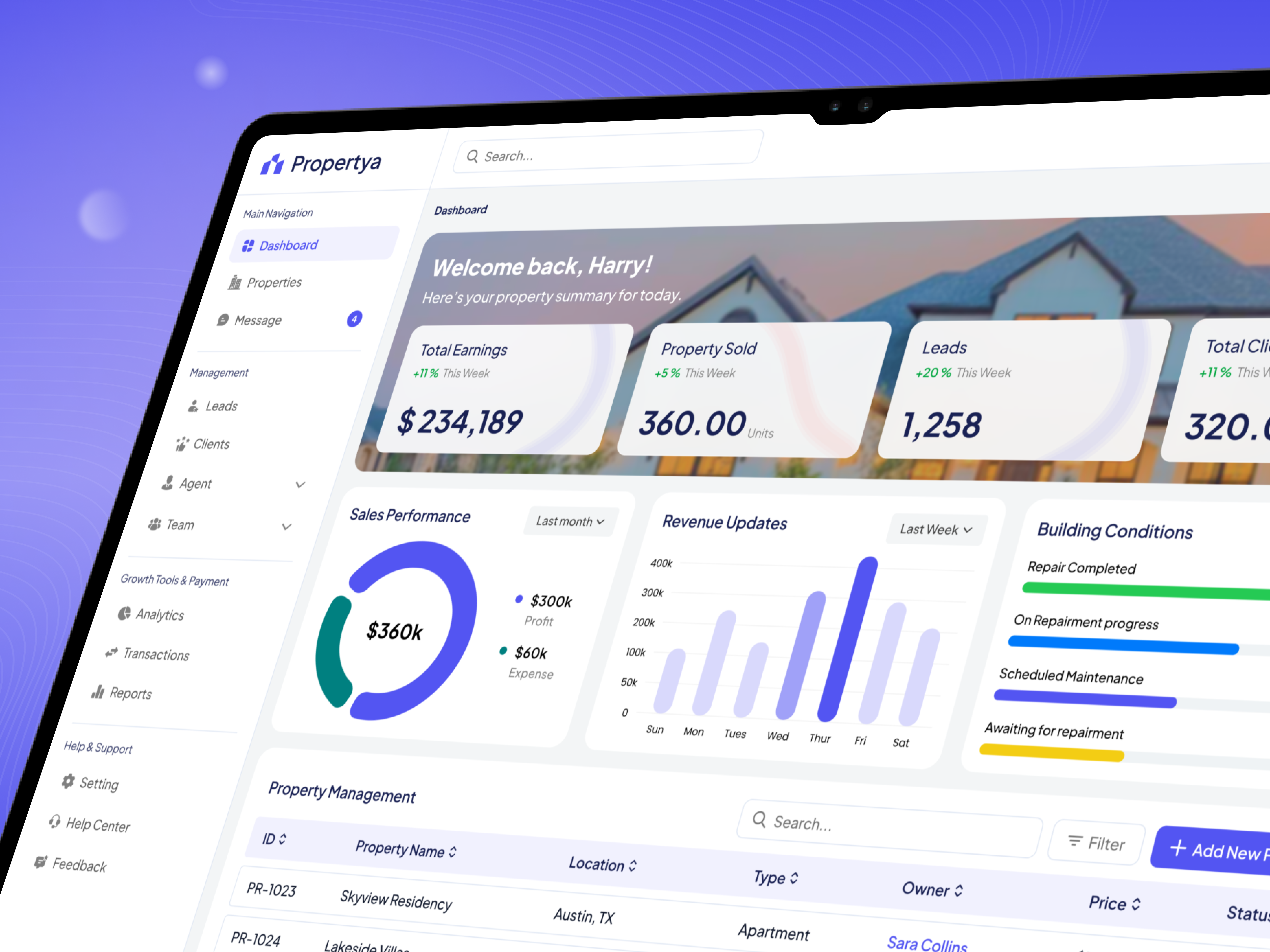 Smart Property Management Dashboard UI admin panel business software crm system dashboard design design system digital product enterprise software property management proptech saas platform ui design uiux ux design web app design web application workflow system