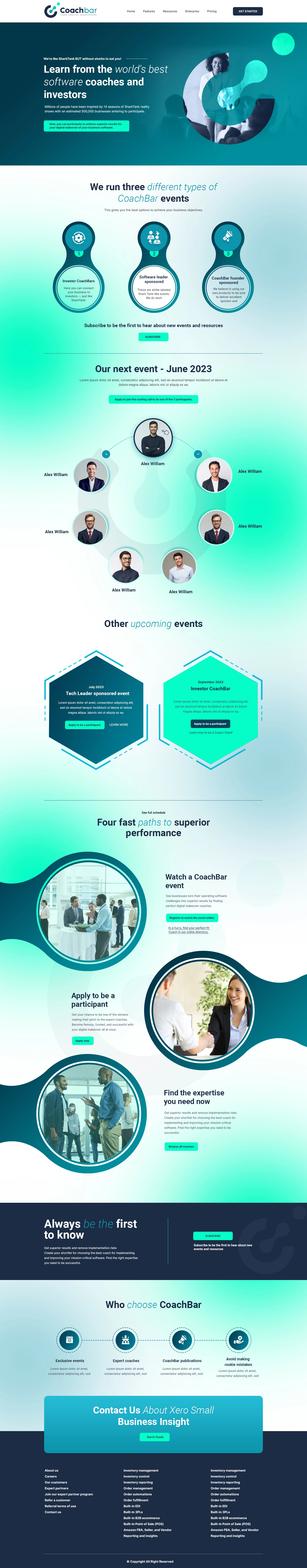Coach Homepage UI UX Design branding design homepage landing ui uiux ux ux research webiste