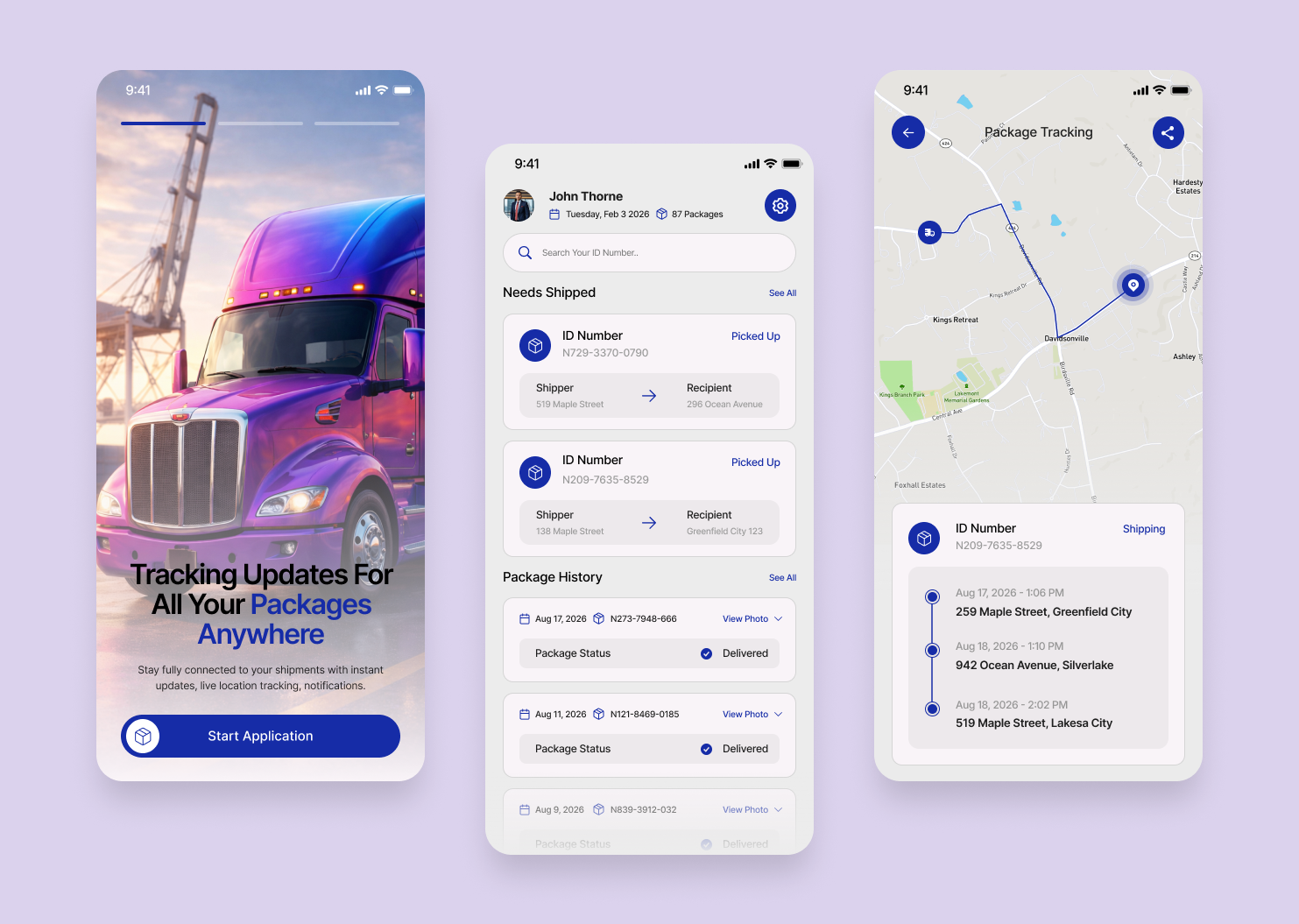 📦 Logistics & Shipment Tracking App UI app ui dashboard design system figma focused design logistics mobile app product design saas shipment tracking ui ui design ui ux design ux design