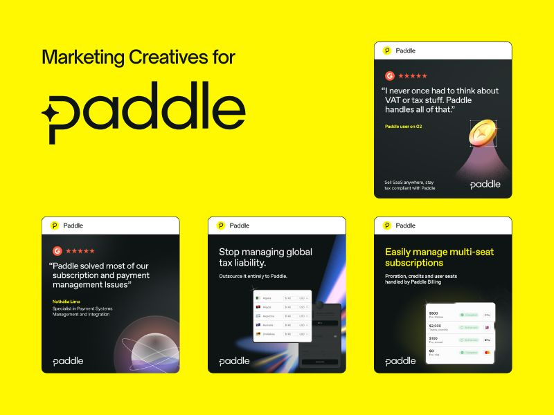 Paddle Marketing Creatives creatives marketing social media ads