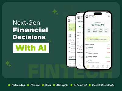 Fintech & Financial Management App UI / UX case study figma finance fintech investment landingpage mobile app money management uiux