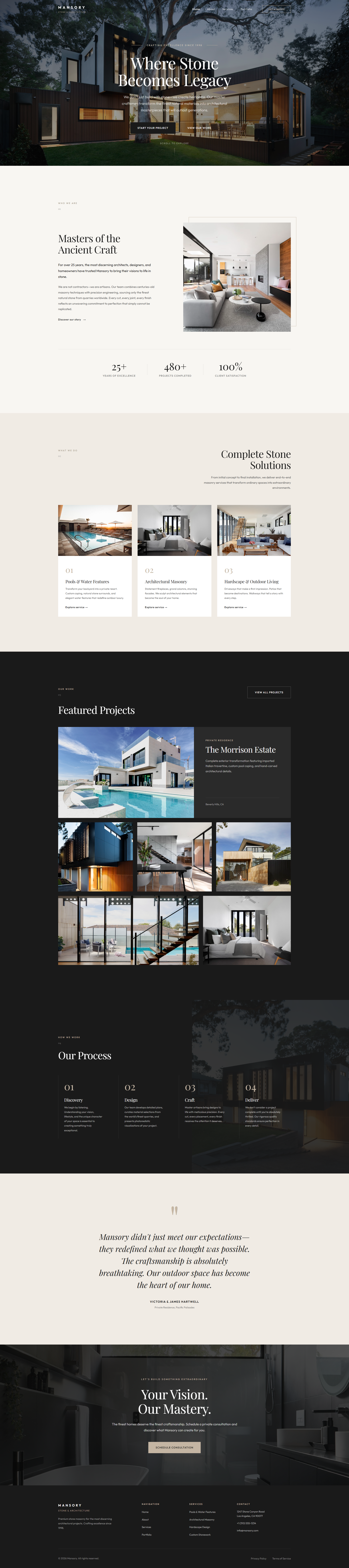 Luxury Architecture Website architecture editorial frontend landingpage luxury minimalist portfolio premium realestate uidesign uiux uxdesign webdesign website
