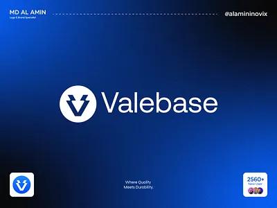 Valebase Logo Design | Premium Corporate Branding blue branding brand designer brand identity brand identity design branding business branding clean logo corporate branding corporate logo geometric logo identity design logo design logo mark minimalist logo modern branding modern logo premium branding professional branding startup branding visual identity