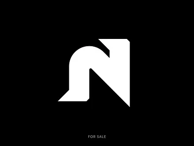 N Lettermark Branding Logo branding graphic design letter letter logo logo logo design logo for sale modern logo monogram n premade logo