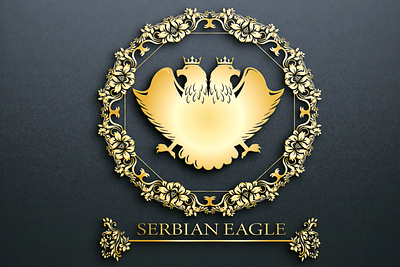 ROYAL SERBIAN EAGLE LOGO DESIGN 3d branding design graphic design logo