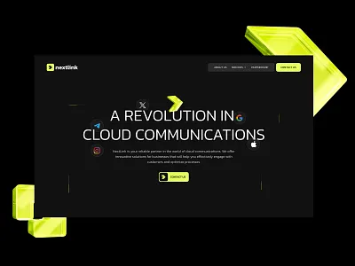 UI/UX Design - SaaS Cloud Communication Platform animation design graphic design illustration motion graphics saas ui ux webflow