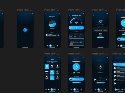 Modern Mobile UI Design Template ui