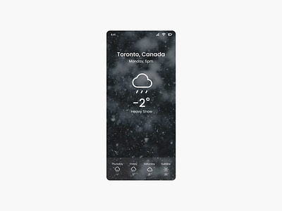 Weather #dailyui #037 app design