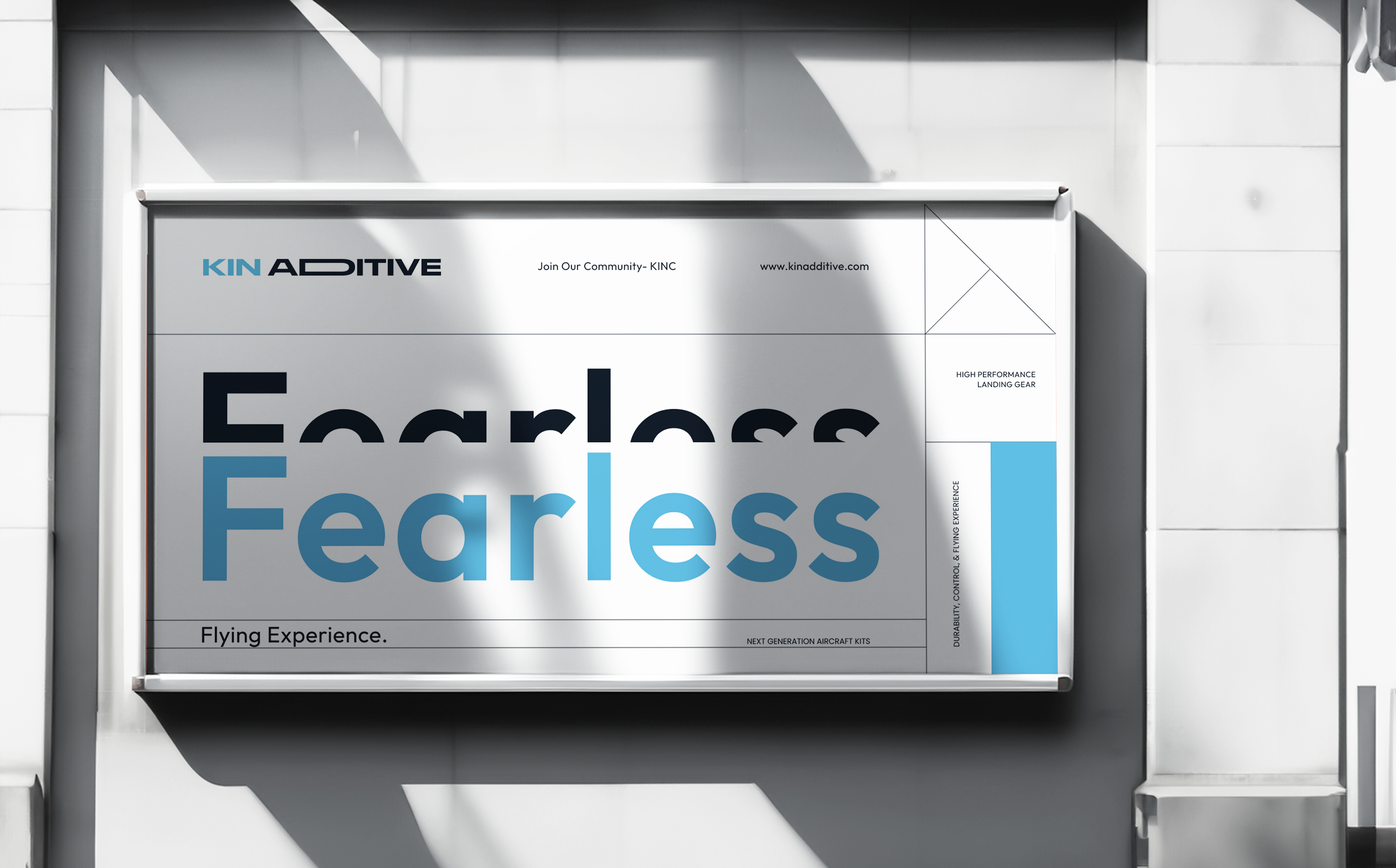 Banner Design- KIN ADDITIVE aviation banner design brand identity branding color palette graphic design layout design logo animation logo design poster design strong branding typography
