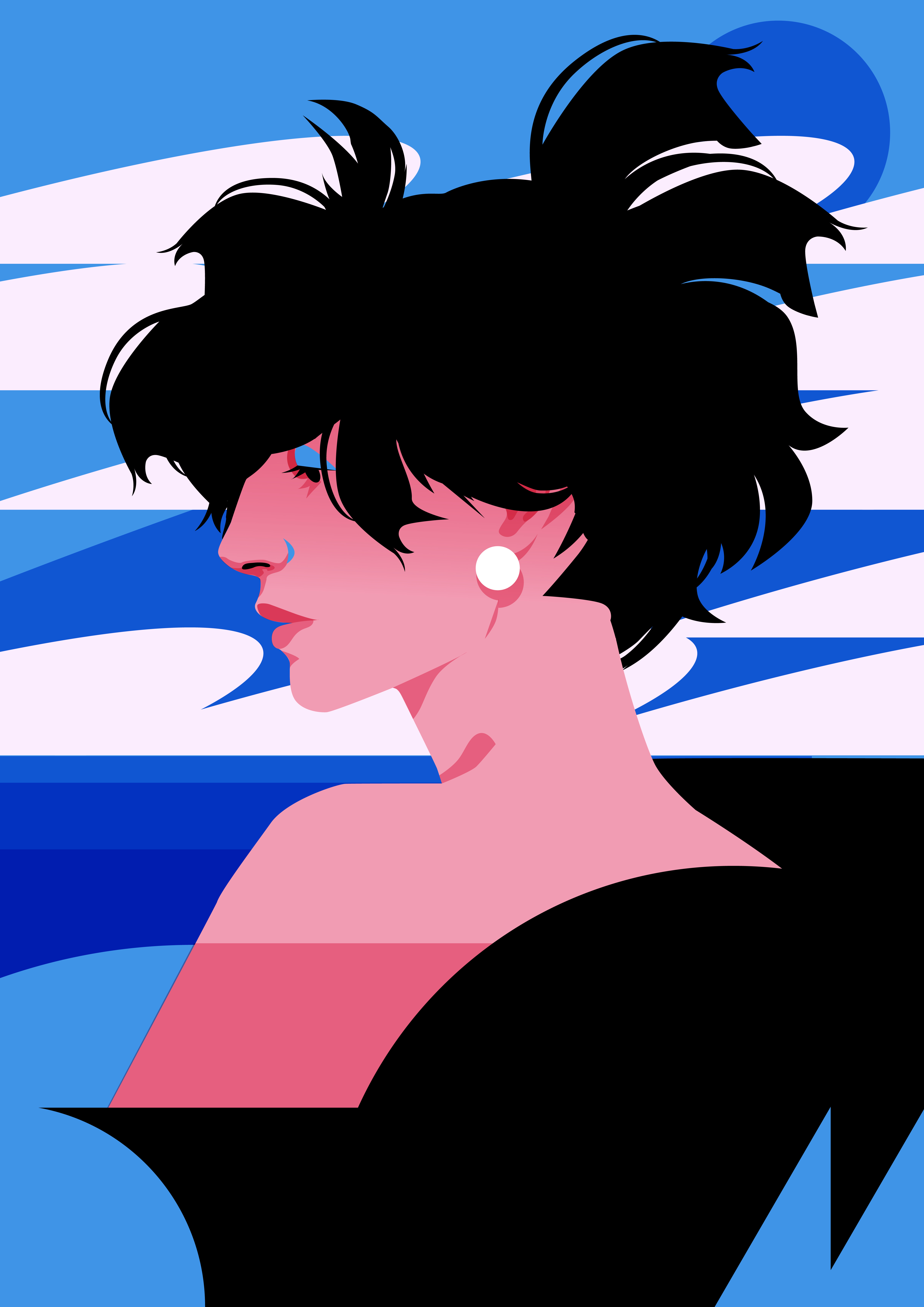 In the Wind abstract blog illustration book cover book illustration branding commercial illustration composition cover design editorial editorial illustration entertainment illustration laconic lines minimal outdoor illustration poster woman illustration