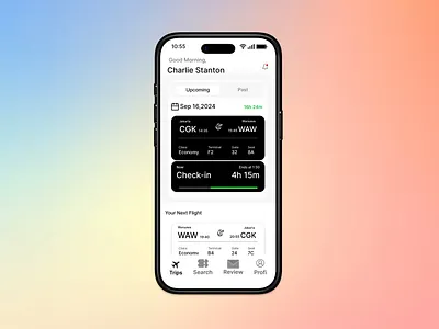 Travel App – Trip Overview UI