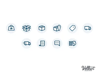 Ecommerce Interface Icons design ecommerce fulfillment icons icon design icons illustration illustrator shipping ui design vector