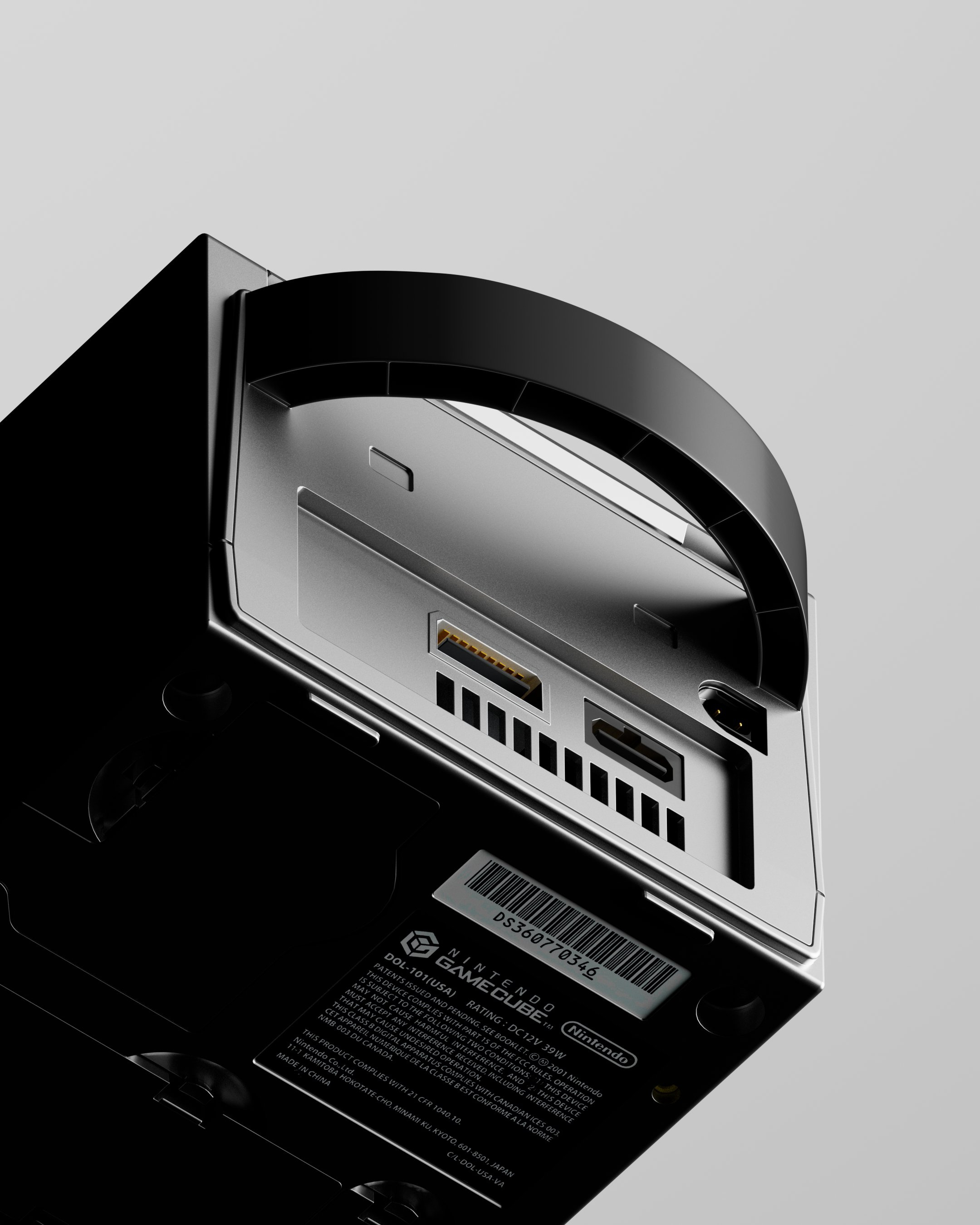 Nintendo GameCube Silver Edition 3d 3dart 3drender 3dvisualization animation branding cgartist cgi cinema4d design graphic design illustration lookdev motion graphics nerd product redshif visualization