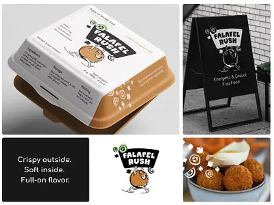 Logo Concept for Street food classic from the Middle East. arabic asianfood branding dynamic falafel flat food graphic design identity logo logotype mascot streetfood traditionalfood vector