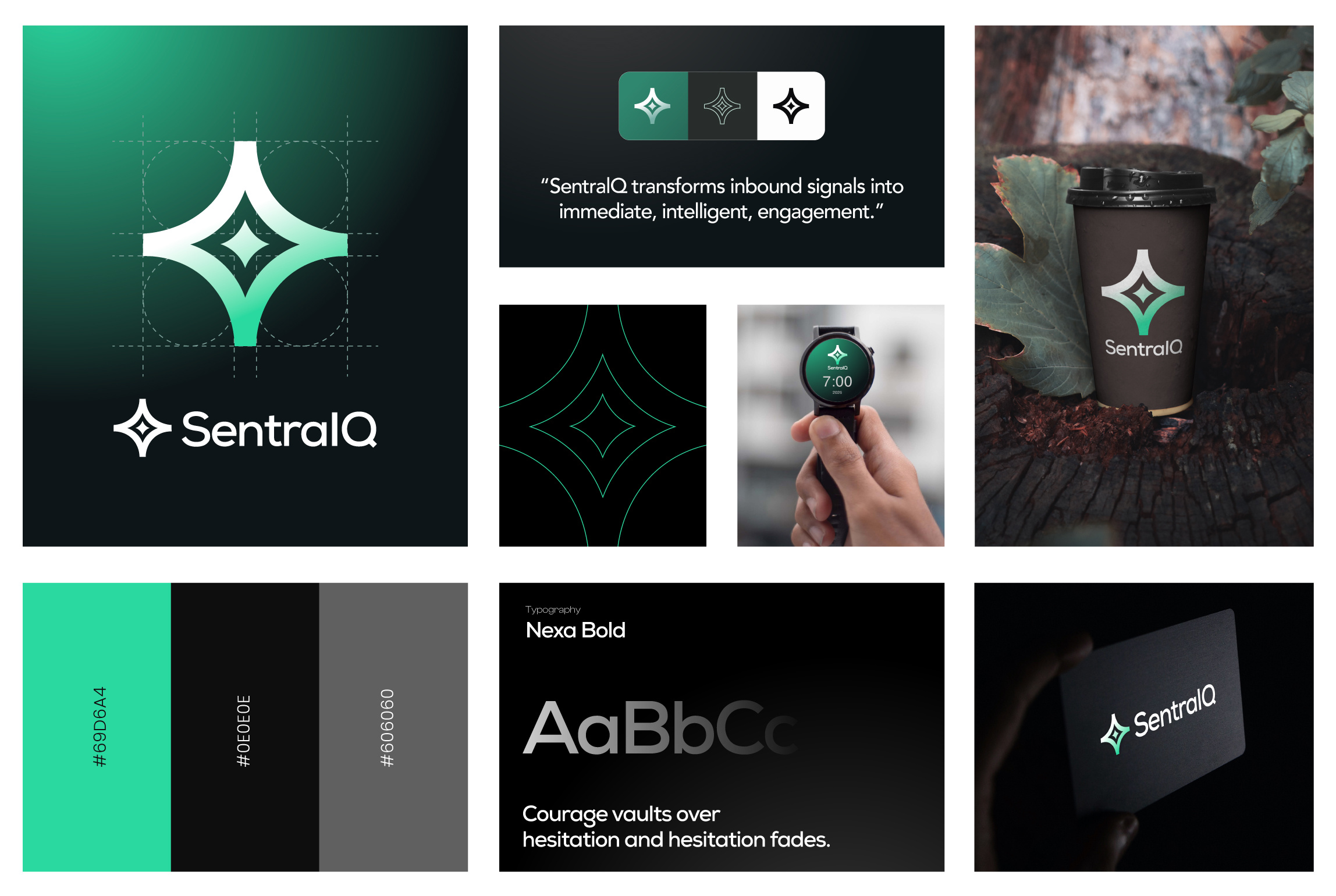 Modern and Minimal SentraIQ Logo Design ai branding artificial intelligence design clean typography corporate ai visuals digital product branding enterprise saas branding futuristic branding gradient background design icon design system innovation driven design minimal brand design modern digital identity modern logo presentation professional tech branding saas visual design software company identity startup branding tech logo system technology brand identity ui focused branding