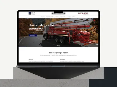 Grand Utilaje - Powering Concrete Industry branding branding identity design system interface landing page design ui ui design user experience ux ux design web design website design