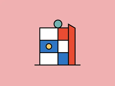 NOISE 07 — Vertical balance in tension app art branding design flat graphic design icon illustration illustrator logo logo design minimal ui uiux ux vector