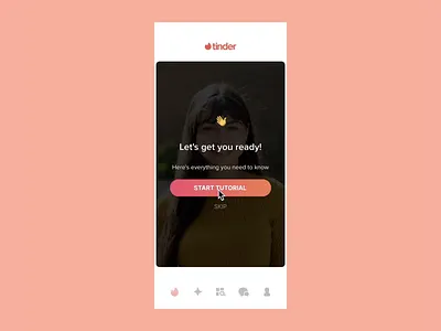 Tinder App Prototype with ProtoPie animation app app ui dating app dating app ui design figma ui interactiondesign motion design nocode protopie prototype prototype animation prototyping real app swipe swipe interaction tinder tinder ui ui screens