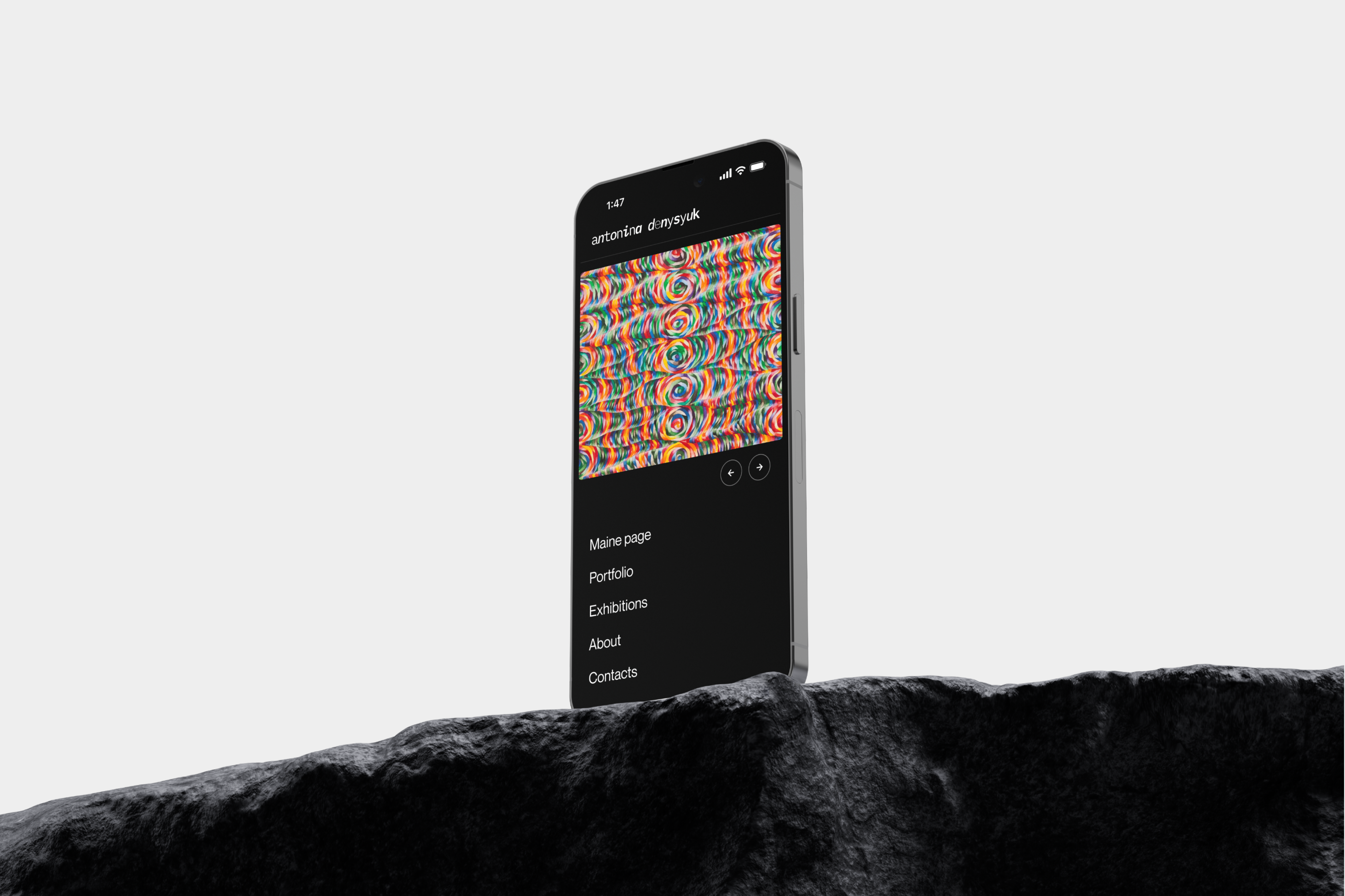 Website Portfolio - Antonina Denysyuk | Mobile Adaptive app design figma mobile product design ui ux web design