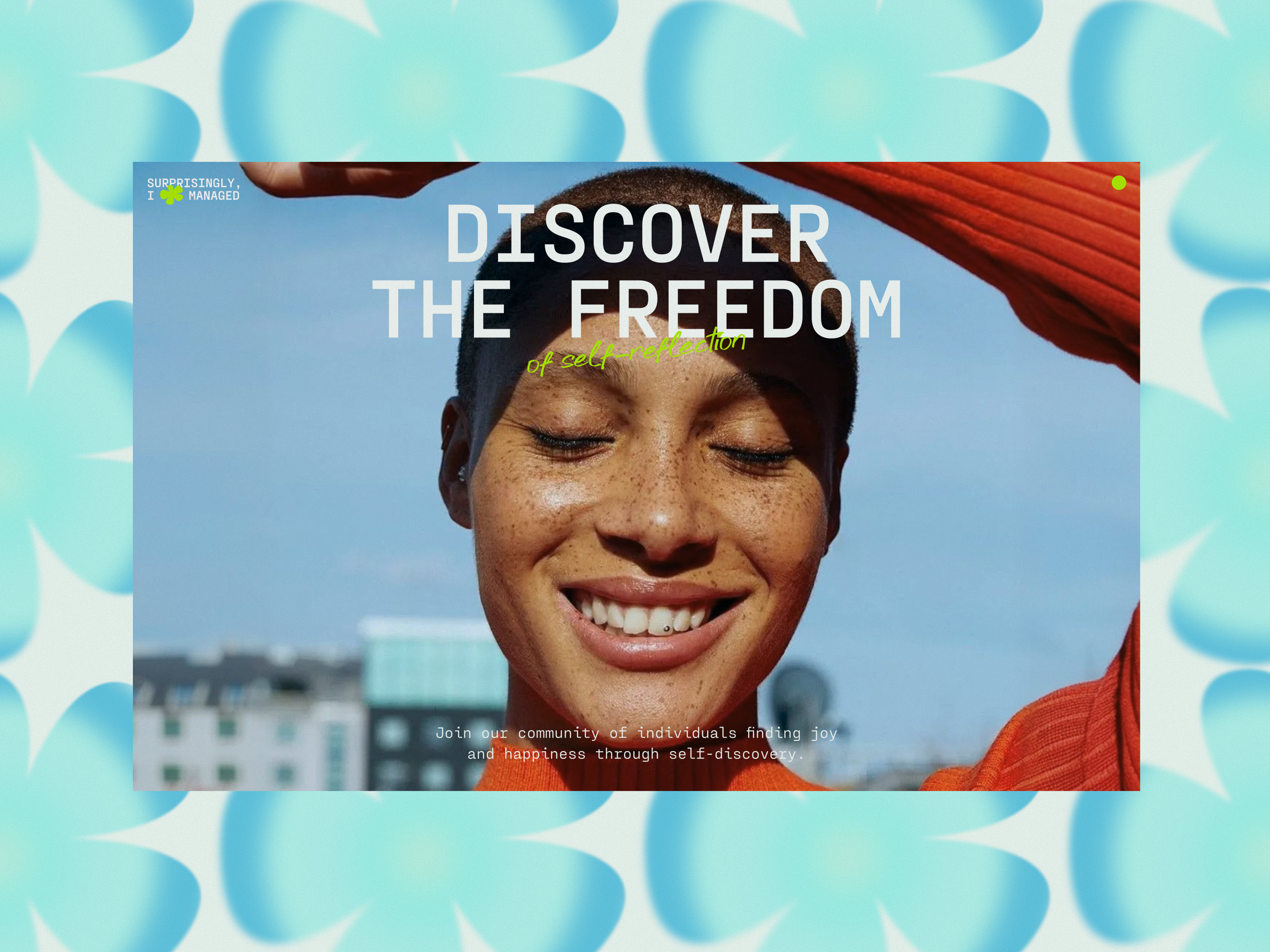 Wellness App - Landing Page Concept branding concept creative emotional ux landing page ui design visual design wellness