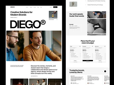 Agency Website agency agency landing page agency ui design agency website company design digital agency landing page portfolio startup agency web design website