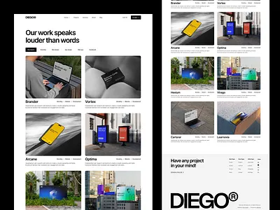 Agency Website - Project Page agency agency ui design agency website creative agency creative direction digital agency landing page portfolio webdesign