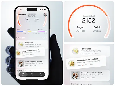 Treat - Hyperpersonalized Diet App app bachanek branding dashboard diet flutter food kamil microdose mobile product studio treat ui ux