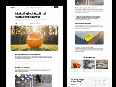 Blog Details Page agency agency website blog website