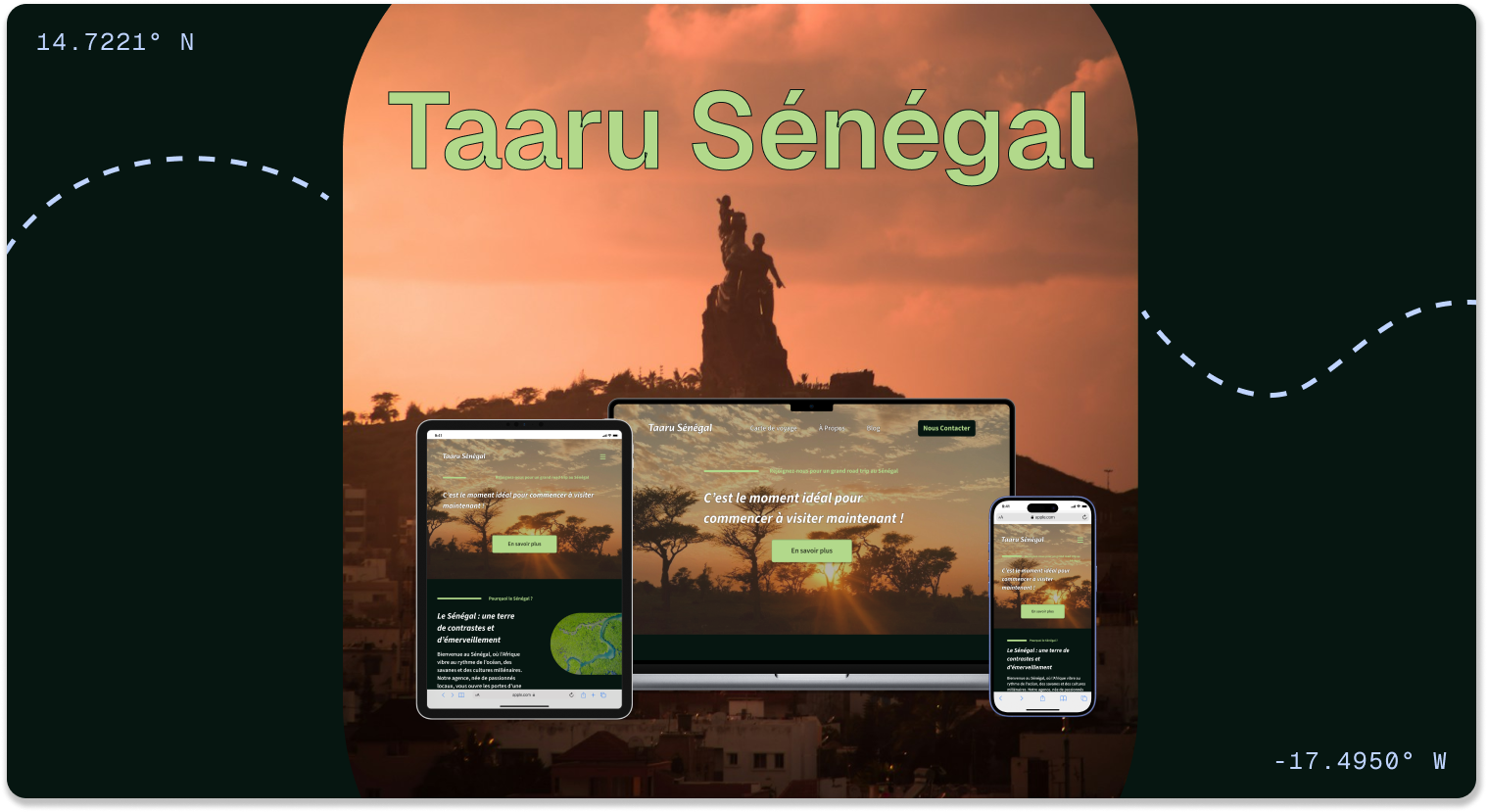 Example of Senegal Tourism Platform - UI/UX Design