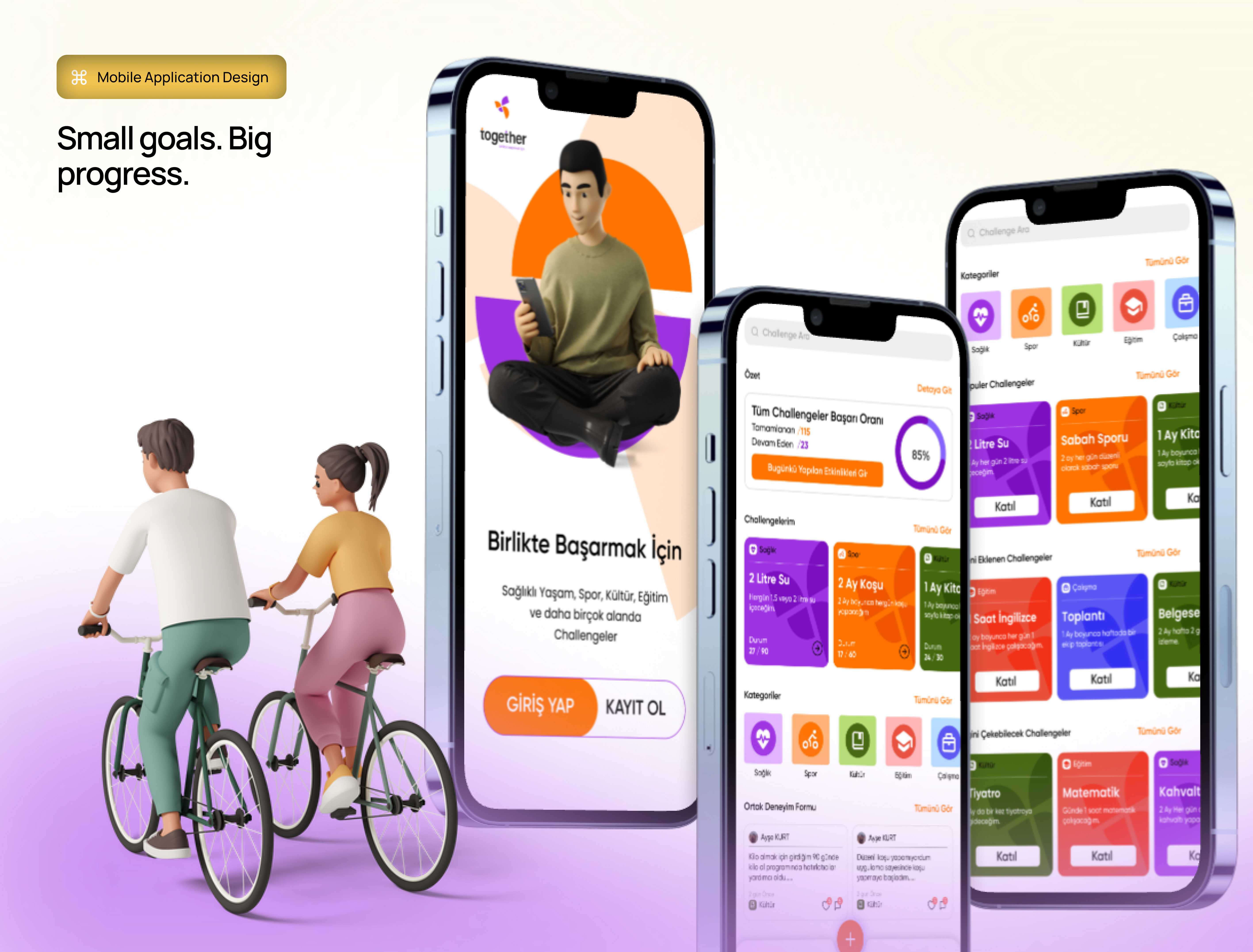 Mobile App Ui Design android app application book challenge cultur ios mobile sport telephone ui