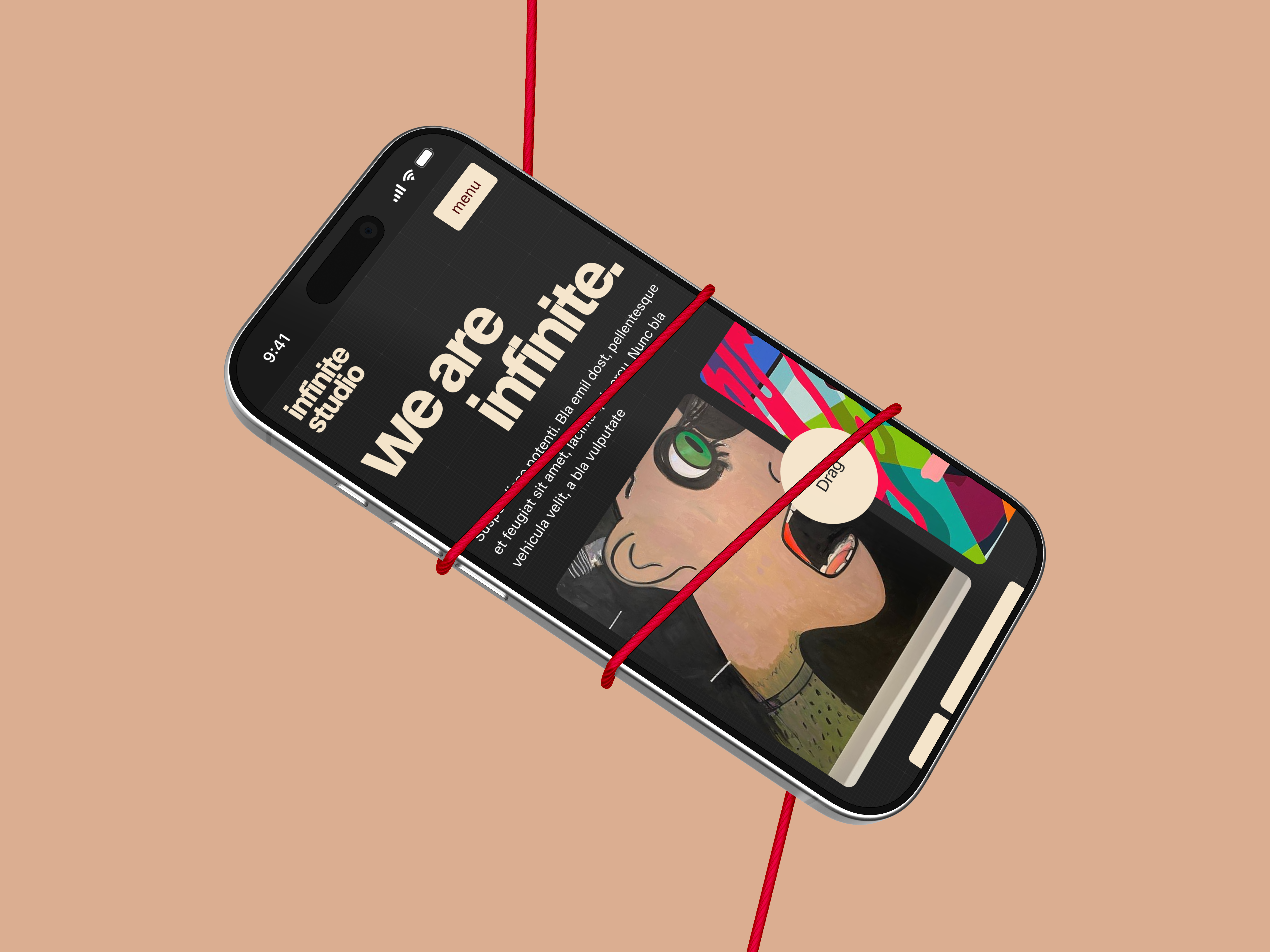 infinite studio - Website [UX/UI Design] animation creative dark design dynamic graphic design hero illustration infinity interaction motion graphics ui uxui website