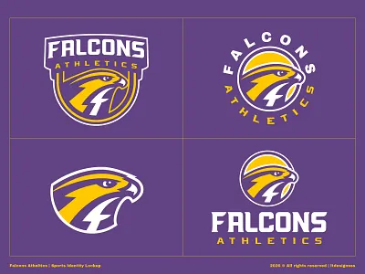 Falcons Athletics | Sports Identity Lockup birds falcon falcon crest falcon logo falcon mascot falcon sports falcon sports design falcon sports logo falcons badge falcons illustration falcons logo falcons school rebranding falcons sports identity sports sports branding sports design sports identity sports logo