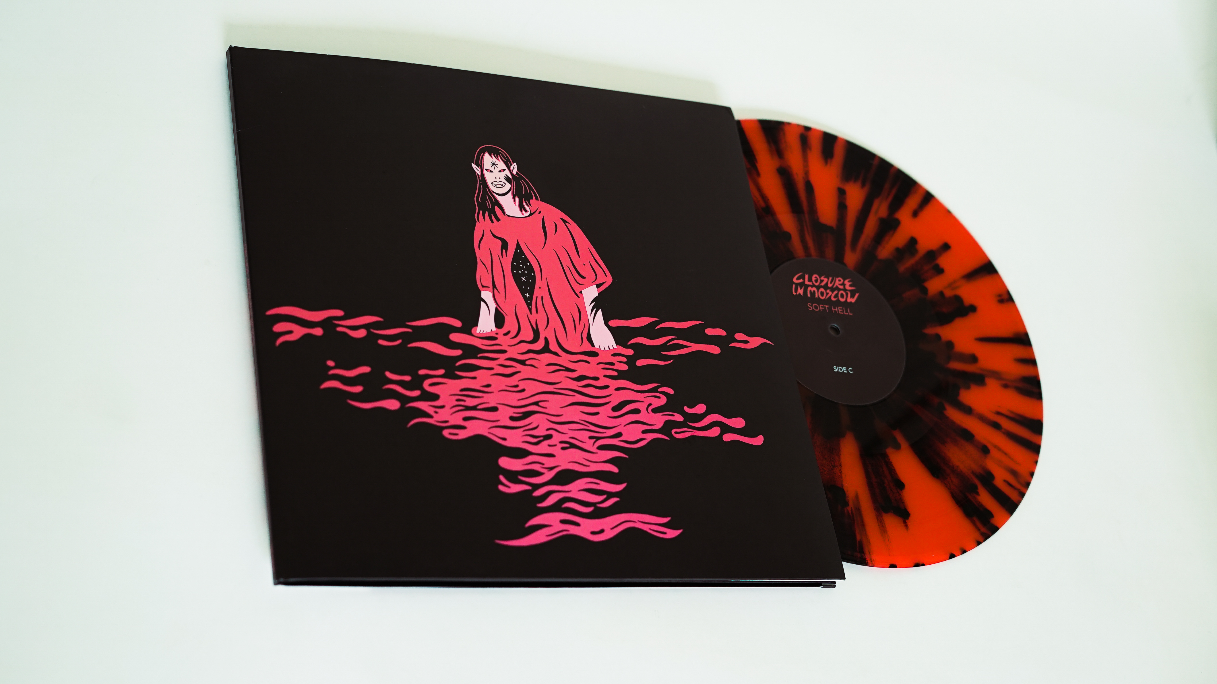 Closure in Moscow - Soft Hell album art band artwork character design cover album digital illlustration illustration merchandise music design poster design tour poster