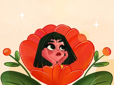 My Pretty Little Garden design doodle dribbble illustration procreate ui vector