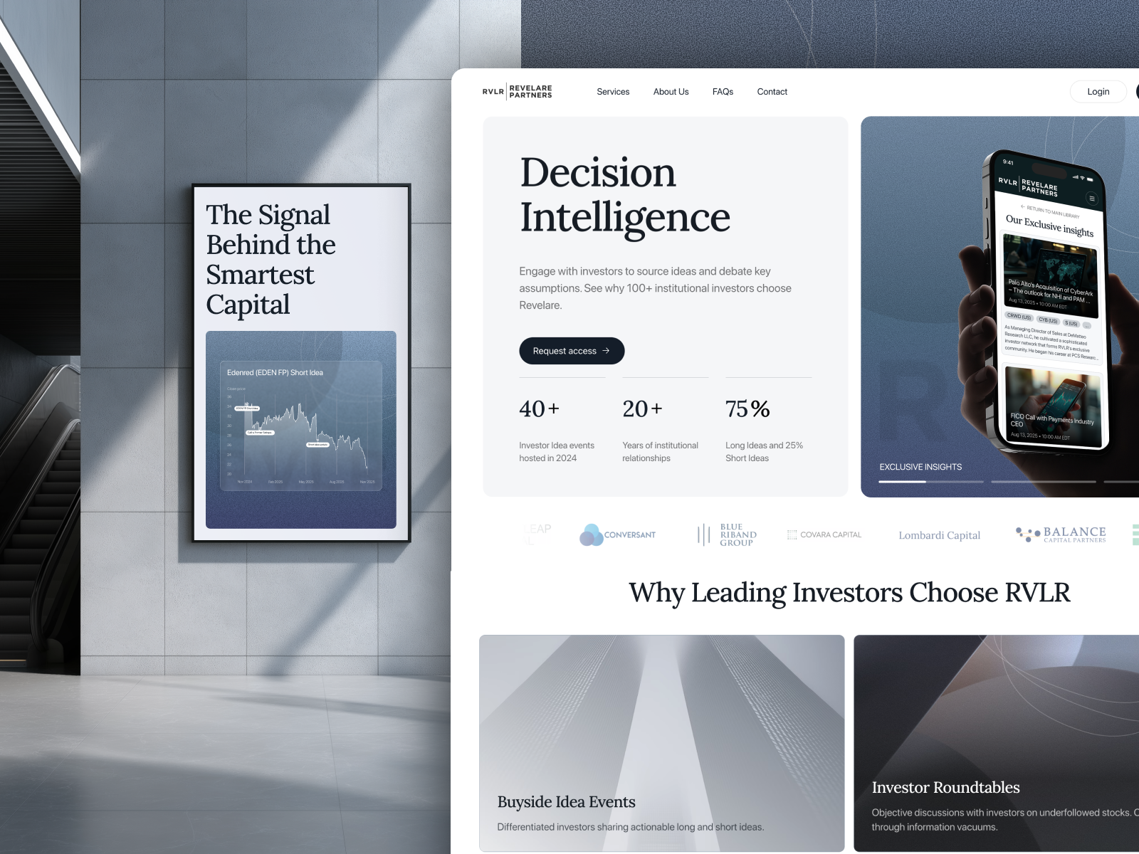 Modern, Refined Branding for RVLR Partners animation branding design framer graphic design illustration logo motion graphics ui webdesign website