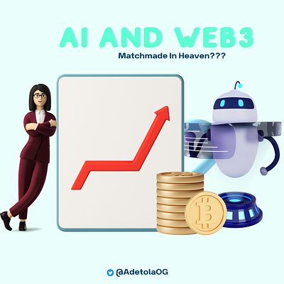 Artificial Intelligence and Web3 3d ai blockchain branding graphic design web3