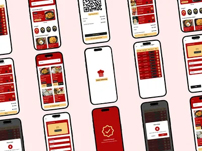Web system for ordering food by scanning a QR code. branding design digital illustration landing page management ui uiux ux website