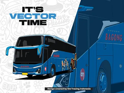 Bus Design - Custom Project 2 art artwork bus client comic style commission design digital art graphic design illustration openorder vector vectorize