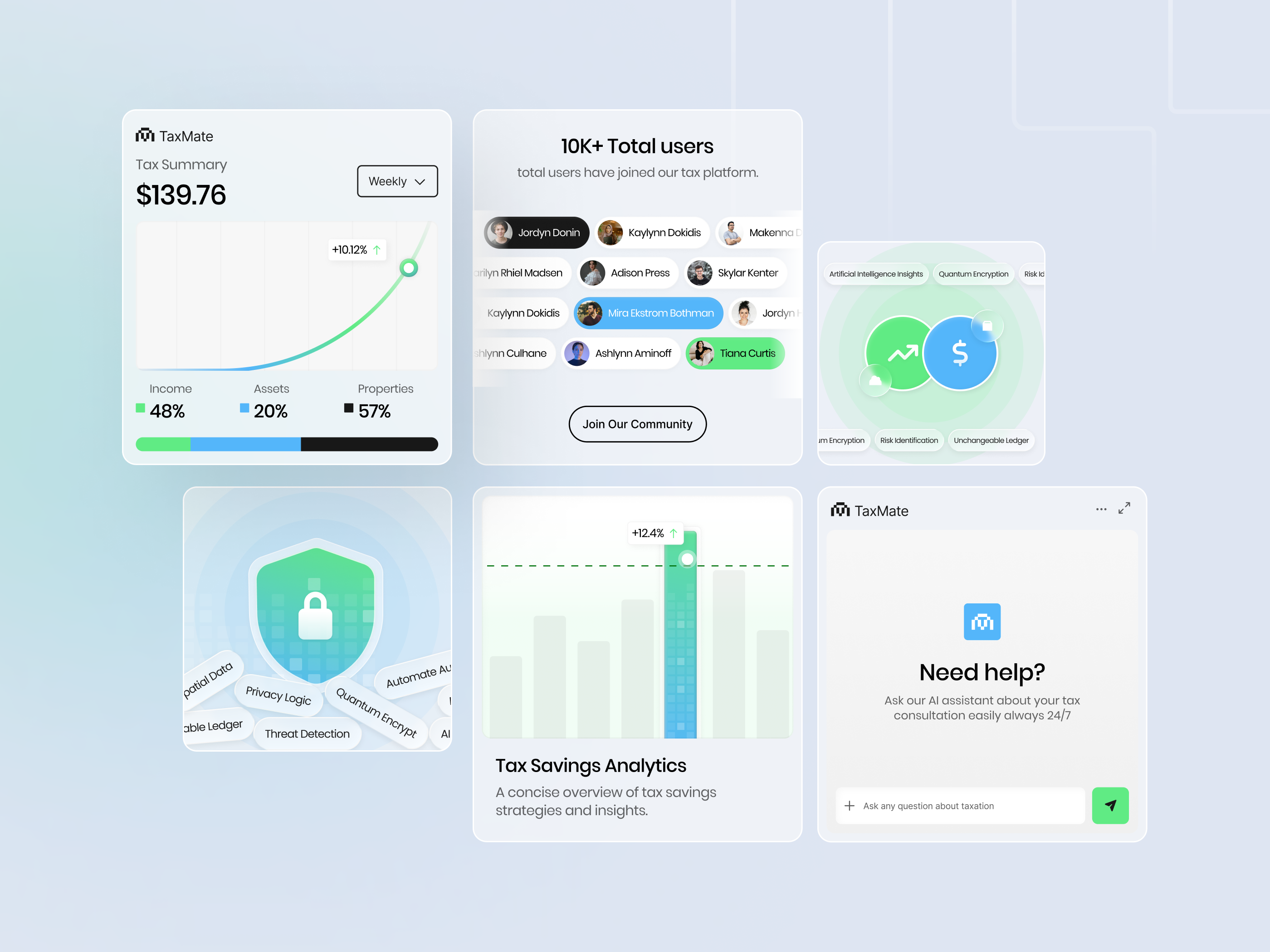 Example of TaxMate: AI Tax Consultant - UI Illustration