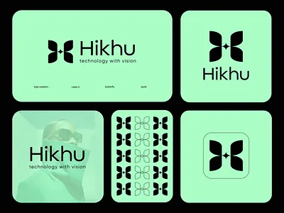 Hikhu – Modern Tech Logo Design | Letter H, Butterfly & Spark abstract tech logo ai logo design apps logo brand identity design branding butterfly logo futuristic logo global logo design graphic design letter h logo logo logo design denmark logo trends minimalist logo modern logo design motion graphics software company logo startup logo design tech logo design technology branding