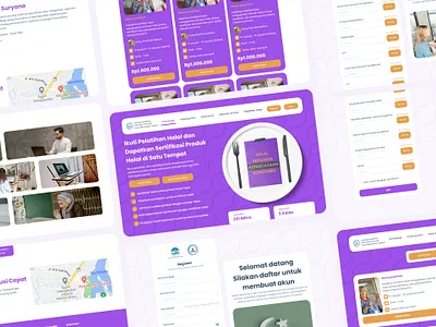 Halal branding design digital illustration landing page management ui uiux ux website