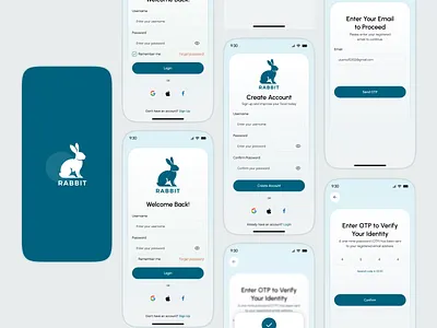 Login Signup Page - Restaurant POS Mobile App create account forgot password ios app ui login form login page login screen minimal mobile mobile app mobile app design onboarding pos mobile app ui register restaurant pos app restaurant pos ui sign in sign up form sign up page signup