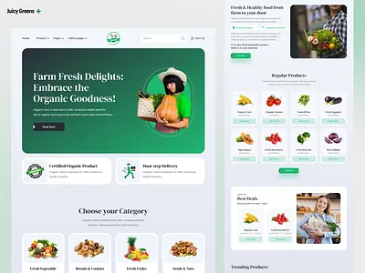 Juicy Greens 3d admin animation branding dashboard graphic design icoderz logo ui webdevelopment website